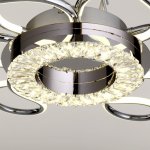 Люстра LED "Латера" 110Вт 4000К хром 62х62х10см.