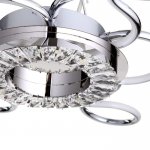 Люстра LED "Латера" 110Вт 4000К хром 62х62х10см.