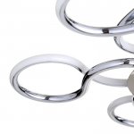 Люстра LED "Латера" 110Вт 4000К хром 62х62х10см.