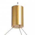 Люстра с ПДУ "Бергамо" 65вт 3000-6000К LED  золото d.60см