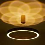 Люстра с ПДУ "Бергамо" 65вт 3000-6000К LED  золото d.60см