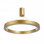 Люстра с ПДУ "Бергамо" 65вт 3000-6000К LED  золото d.60см