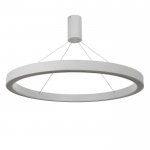 Люстра с ПДУ "Бергамо" 80вт 3000-6000К LED белый d.80см