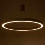 Люстра с ПДУ "Бергамо" 80вт 3000-6000К LED белый d.80см