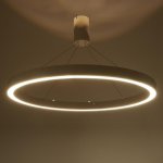 Люстра с ПДУ "Бергамо" 80вт 3000-6000К LED белый d.80см