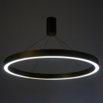 Люстра с ПДУ "Бергамо" 80вт 3000-6000К LED золото d.80см