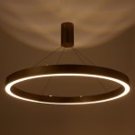 Люстра с ПДУ "Бергамо" 80вт 3000-6000К LED золото d.80см