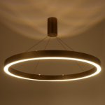 Люстра с ПДУ "Бергамо" 80вт 3000-6000К LED золото d.80см