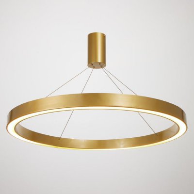 Люстра с ПДУ "Бергамо" 80вт 3000-6000К LED золото d.80см