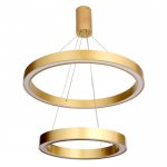 Люстра с ПДУ "Бергамо" 90вт 3000-6000К LED золото d.40+60см