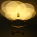 Люстра с ПДУ "Бергамо" 90вт 3000-6000К LED золото d.40+60см