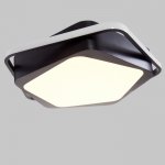 Люстра  "Лароне" LED 94Вт 3 режима 3000-6000К черный 50х50х8 см