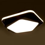 Люстра  "Лароне" LED 94Вт 3 режима 3000-6000К черный 50х50х8 см