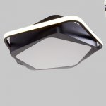 Люстра  "Лароне" LED 94Вт 3 режима 3000-6000К черный 50х50х8 см