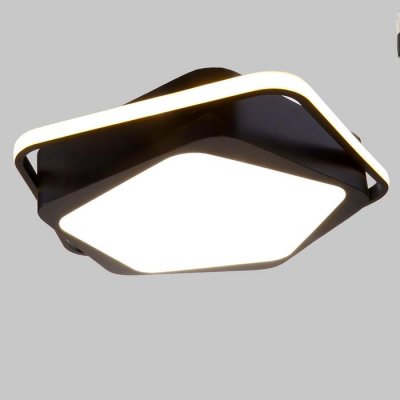 Люстра Люстра "Лароне" LED 94Вт 3 режима 3000-6000К черный 50х50х8 см