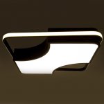 Люстра  "Лорета" LED 94Вт 3 режима 3000-6000К черный 50х50х8 см