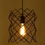 Светильник "Сопрано" 1xE27 40Вт черный 25х25х100 см.