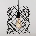 Светильник "Сопрано" 1xE27 40Вт черный 25х25х100 см.