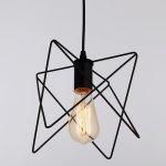 Светильник "Шелби" 1xE27 40Вт черный 20х20х100 см.