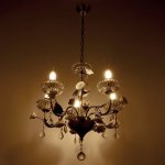 Люстра "Жасмин" 5хE14 40Вт бронза 64х64х50 см.