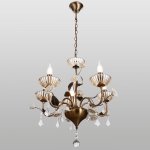 Люстра "Жасмин" 5хE14 40Вт бронза 64х64х50 см.