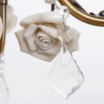 Люстра "Жасмин" 5хE14 40Вт бронза 64х64х50 см.