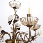 Люстра "Жасмин" 5хE14 40Вт бронза 64х64х50 см.