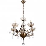 Люстра "Жасмин" 5хE14 40Вт бронза 64х64х50 см.