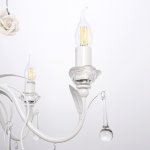 Люстра "Аделина" 5хE14 40Вт белый-желтый 51х51х55 см.