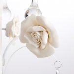 Люстра "Аделина" 5хE14 40Вт белый-желтый 51х51х55 см.