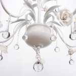 Люстра "Аделина" 5хE14 40Вт белый-желтый 51х51х55 см.