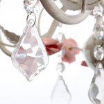 Люстра "Розалин" 5хE14 40Вт белый-розовый 63х63х50 см.