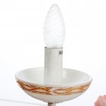 Люстра "Розалин" 5хE14 40Вт белый-розовый 63х63х50 см.