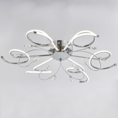 Люстра "Севилья" LED 78Вт 4000К хром 65х65х13 см.