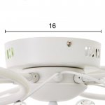 Люстра "Севилья" LED 78Вт 4000К белый 65х65х13 см.