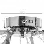 Люстра "Сицилия" LED 64Вт 4000К хром 67х67х18,5 см.