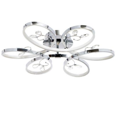 Люстра "Сильвия" LED 78Вт 4000К хром 56х56х17 см.