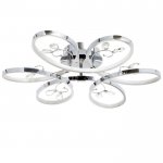 Люстра "Сильвия" LED 78Вт 4000К хром 56х56х17 см.