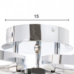 Люстра "Сильвия" LED 78Вт 4000К хром 56х56х17 см.