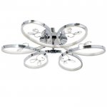 Люстра "Сильвия" LED 78Вт 4000К хром 56х56х17 см.