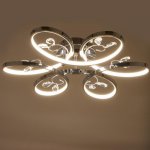 Люстра "Сильвия" LED 78Вт 4000К хром 56х56х17 см.