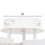 Люстра "Сильвия" LED 78Вт 4000К белый 56х56х17 см.