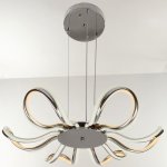 Люстра "Вега" LED 162Вт 3 режима 3000-6000К хром 66х66х85 см.
