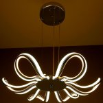 Люстра "Вега" LED 162Вт 3 режима 3000-6000К хром 66х66х85 см.