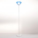 Торшер 1341059WT+BL/1 15Вт E27 белый-синий