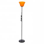 Торшер 1341060BK+OR/1 15Вт E27 черный-оранжевый