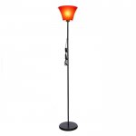 Торшер 1341060BK+RED/1 15Вт E27 черный-красный