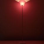 Торшер 1341060WT+RED/1 15Вт E27 белый-красный