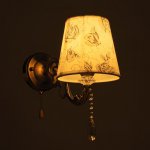 Бра "Вирджиния" 1х40Вт E14 бронза 20х15х30 см.