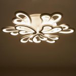 Люстра с ПДУ  "Милана" 9xLED 200Вт 3000-6000К диммер, белый 70х70х12 см.